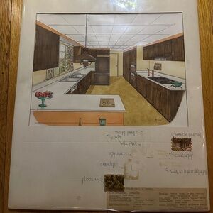 Mid-Century Kitchen Design Art